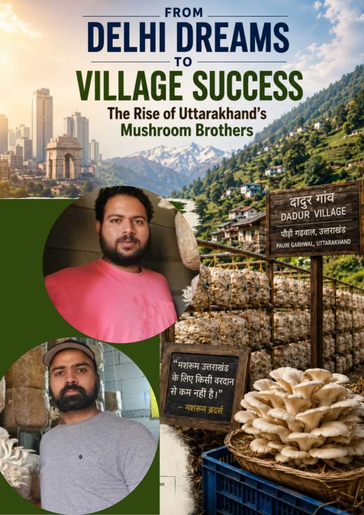 From Delhi Dreams to Village Success, The Rise of Uttarakhand’s Mushroom Brothers