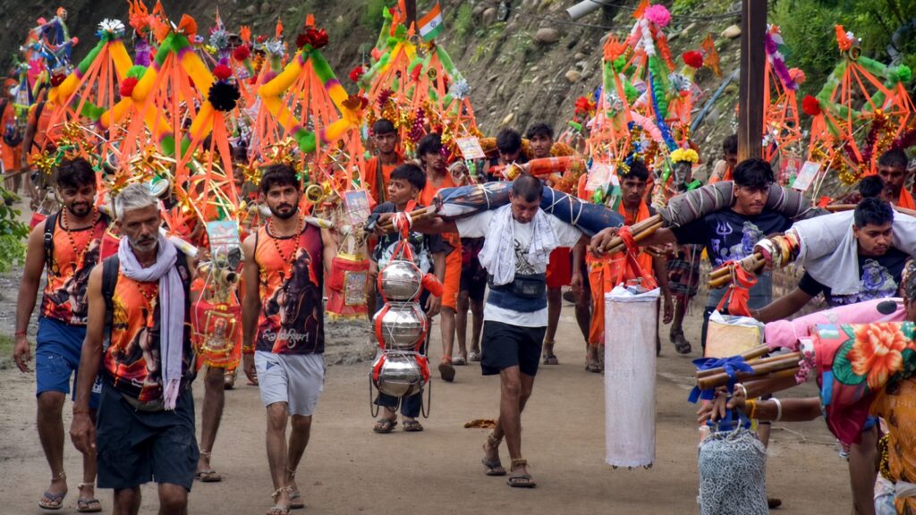 The Shravan month's Kavad Yatra begins, Haridwar immersed in devotion.