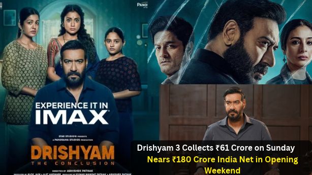 Drishyam 3 Collects ₹61 Crore on Sunday